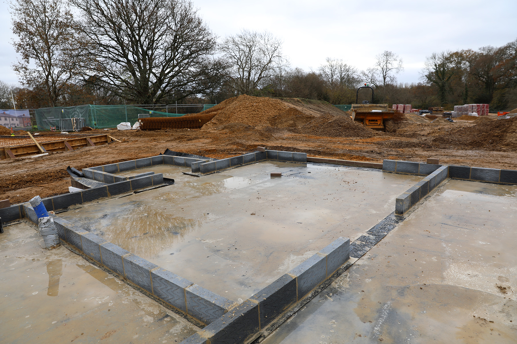 Building in progress at The Birches, by Healthy Developments