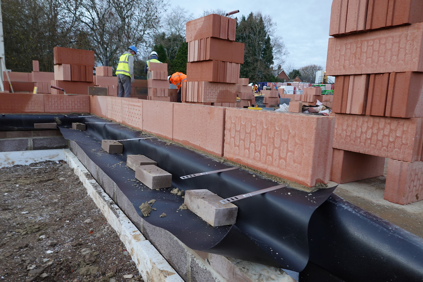 Building in progress at The Birches, by Healthy Developments