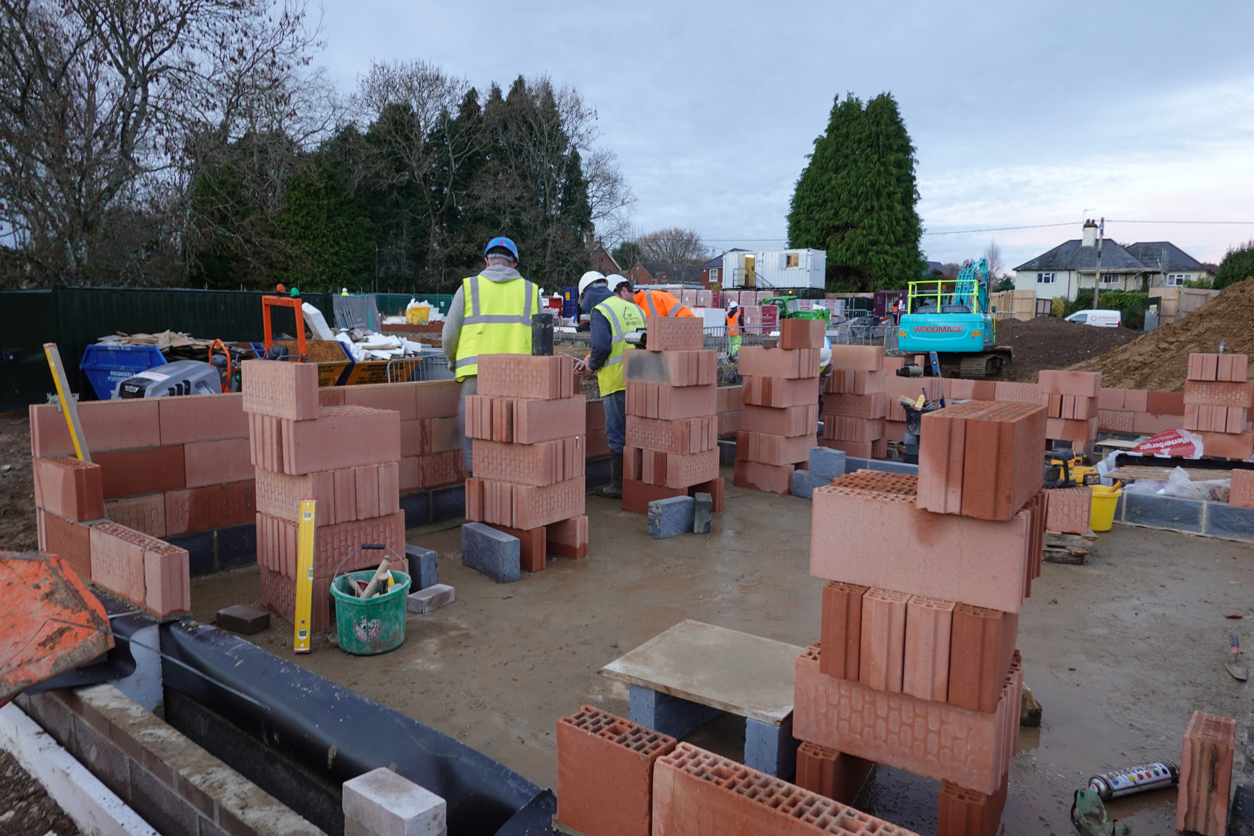 Building in progress at The Birches, by Healthy Developments
