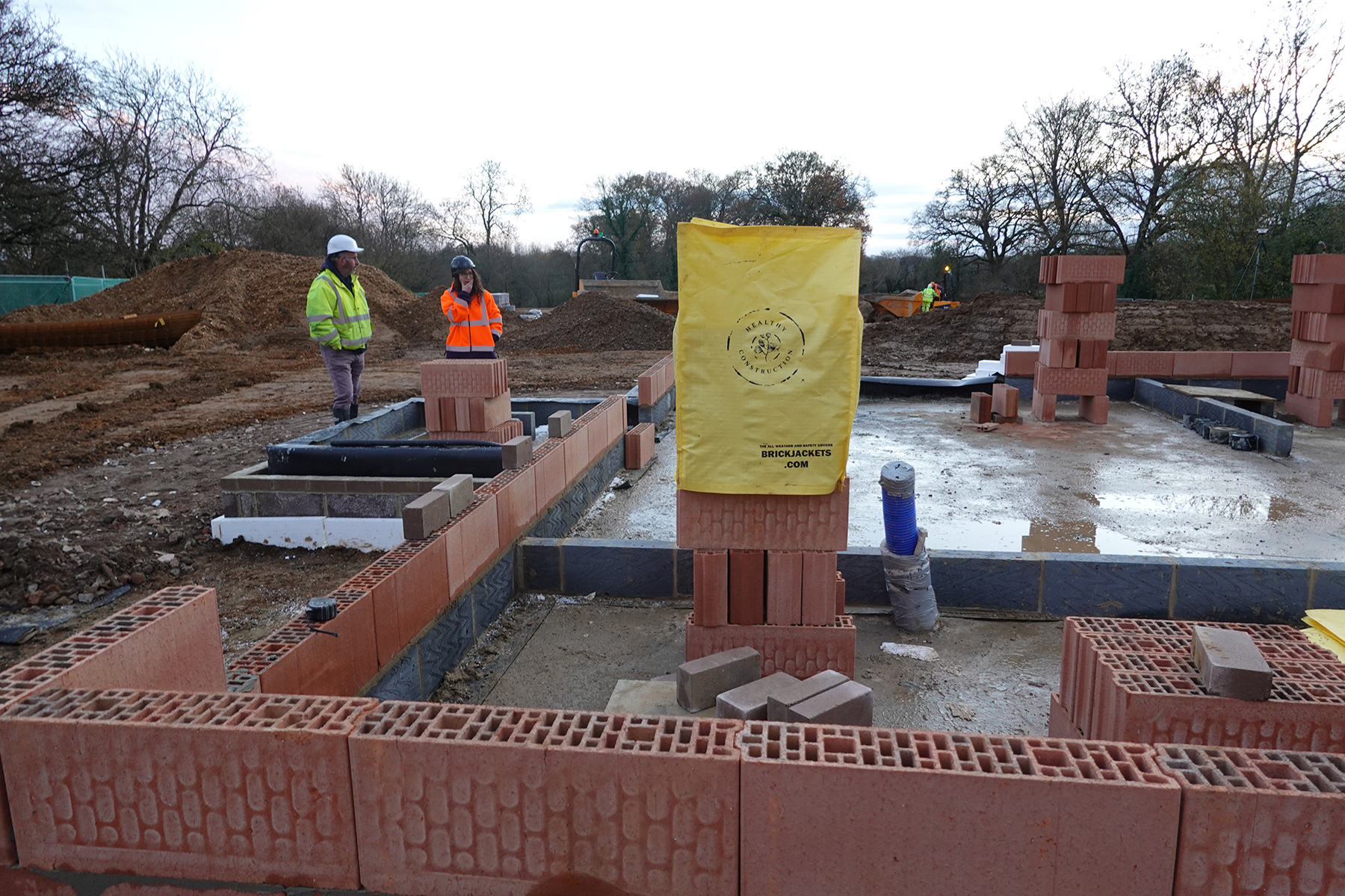 Building in progress at The Birches, by Healthy Developments
