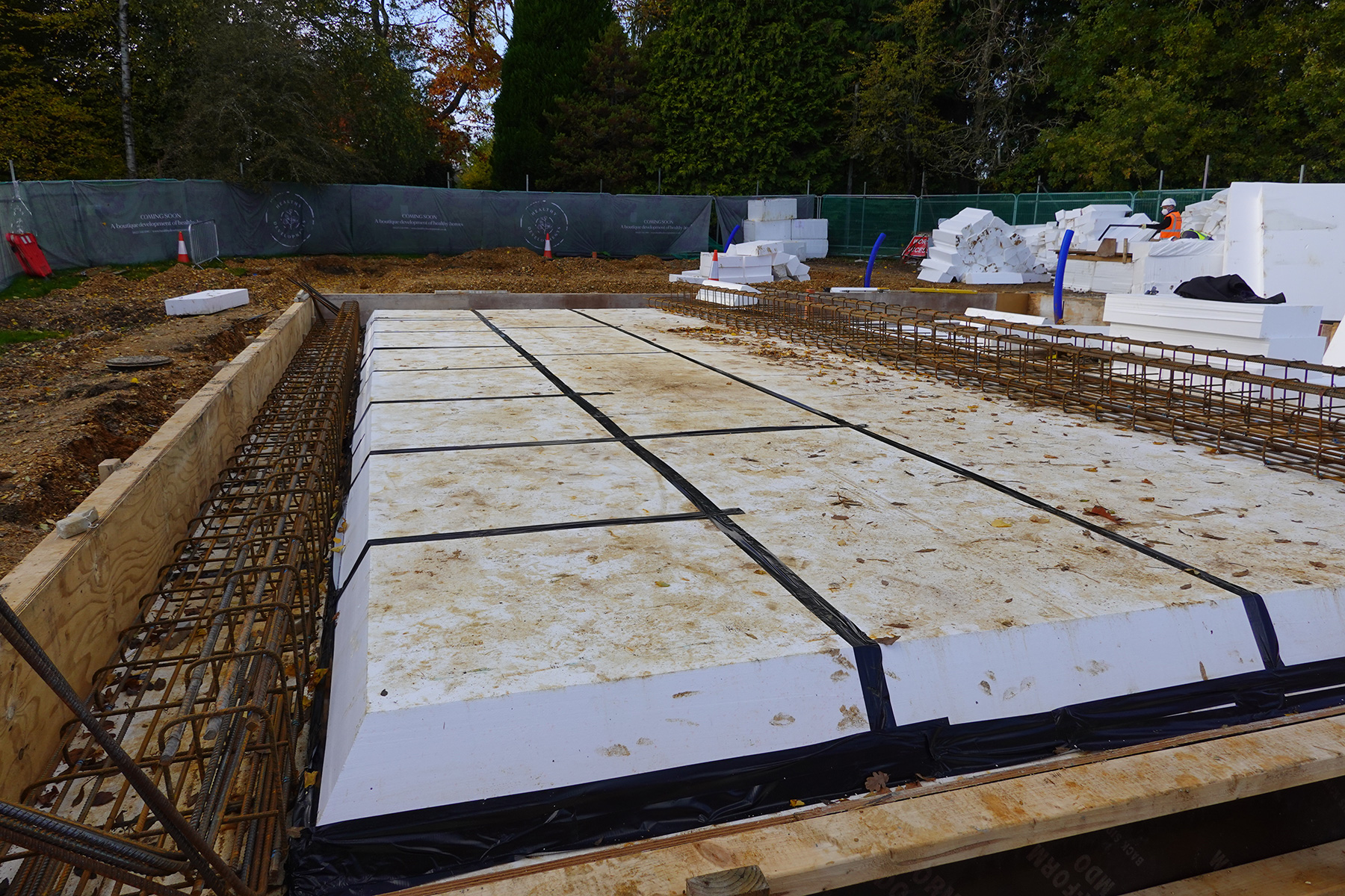 Building in progress at The Birches, by Healthy Developments