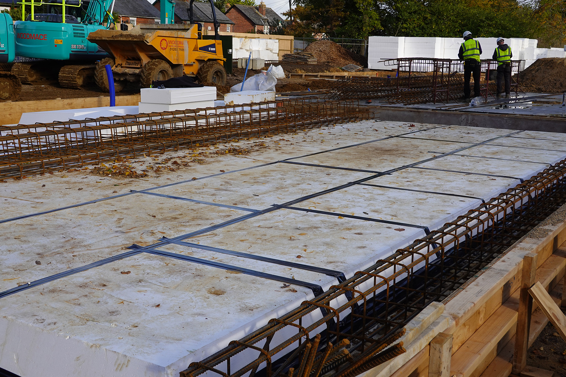 Building in progress at The Birches, by Healthy Developments