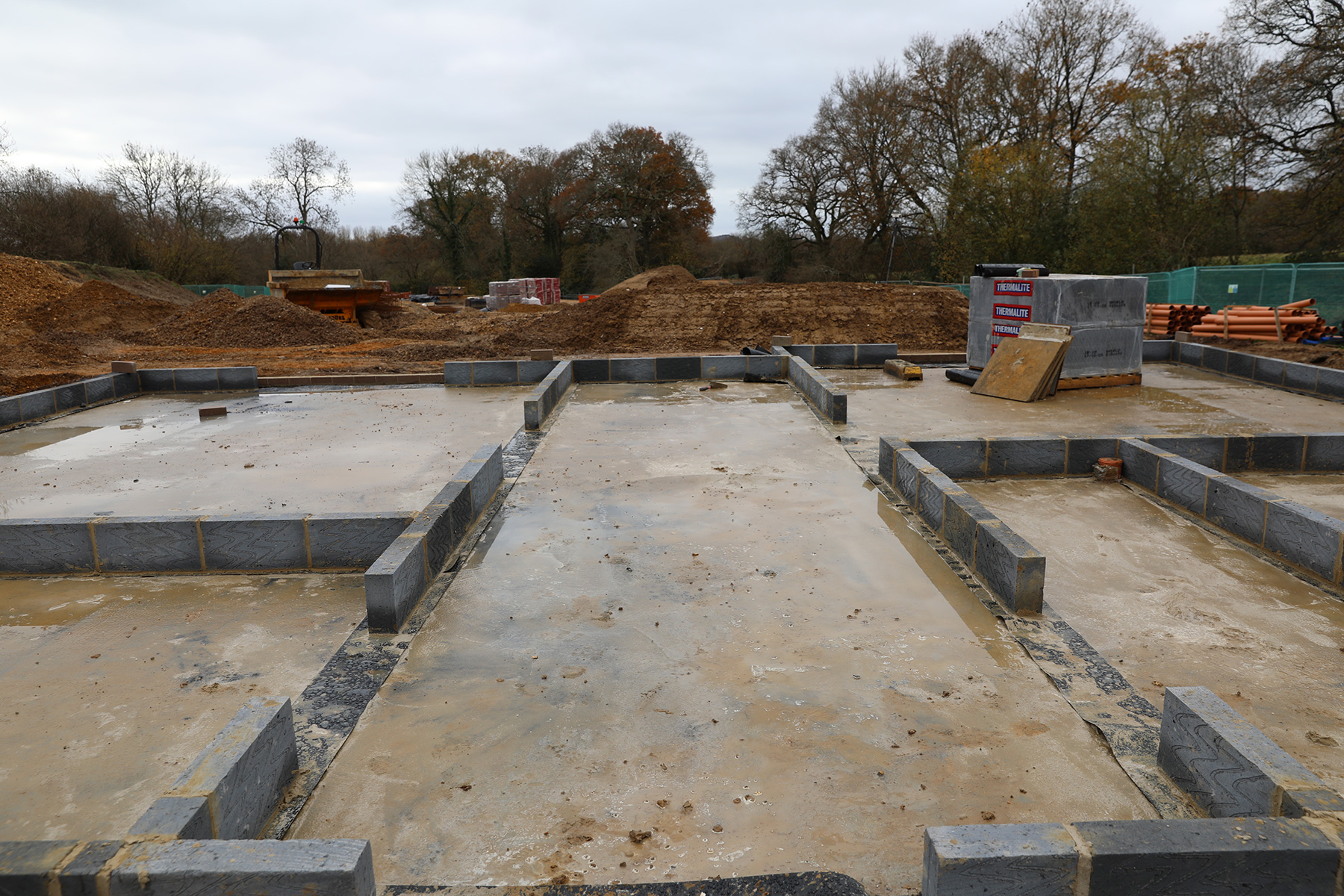 Building in progress at The Birches, by Healthy Developments